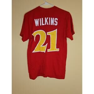 Atlanta Hawks NBA Hardwood Classics Dominique Wilkins Red T-Shirt #21 Sz S